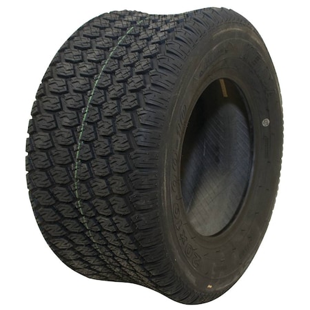 Stens 20x10.00-10 Lawn Mower Tire, 4 Ply, 22 psi 160-556